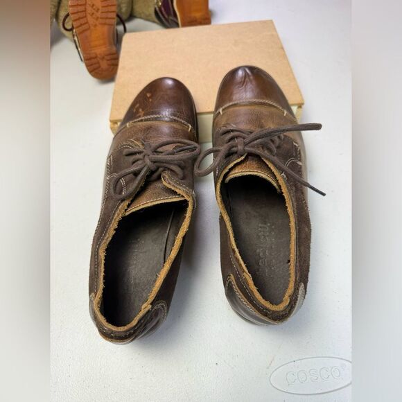 Bed Stu Men's Cap Toe Leather Oxford Shoes Size US 9.5 Factory Distressed - Picture 3 of 11